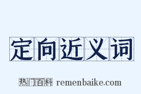 定向近义词是什么意思的图片